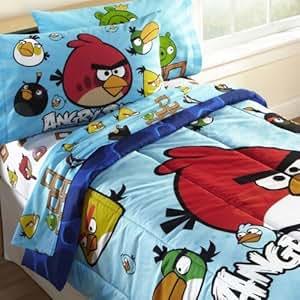 Amazon.com: 4pc Angry Birds Bedding Set - Video Game