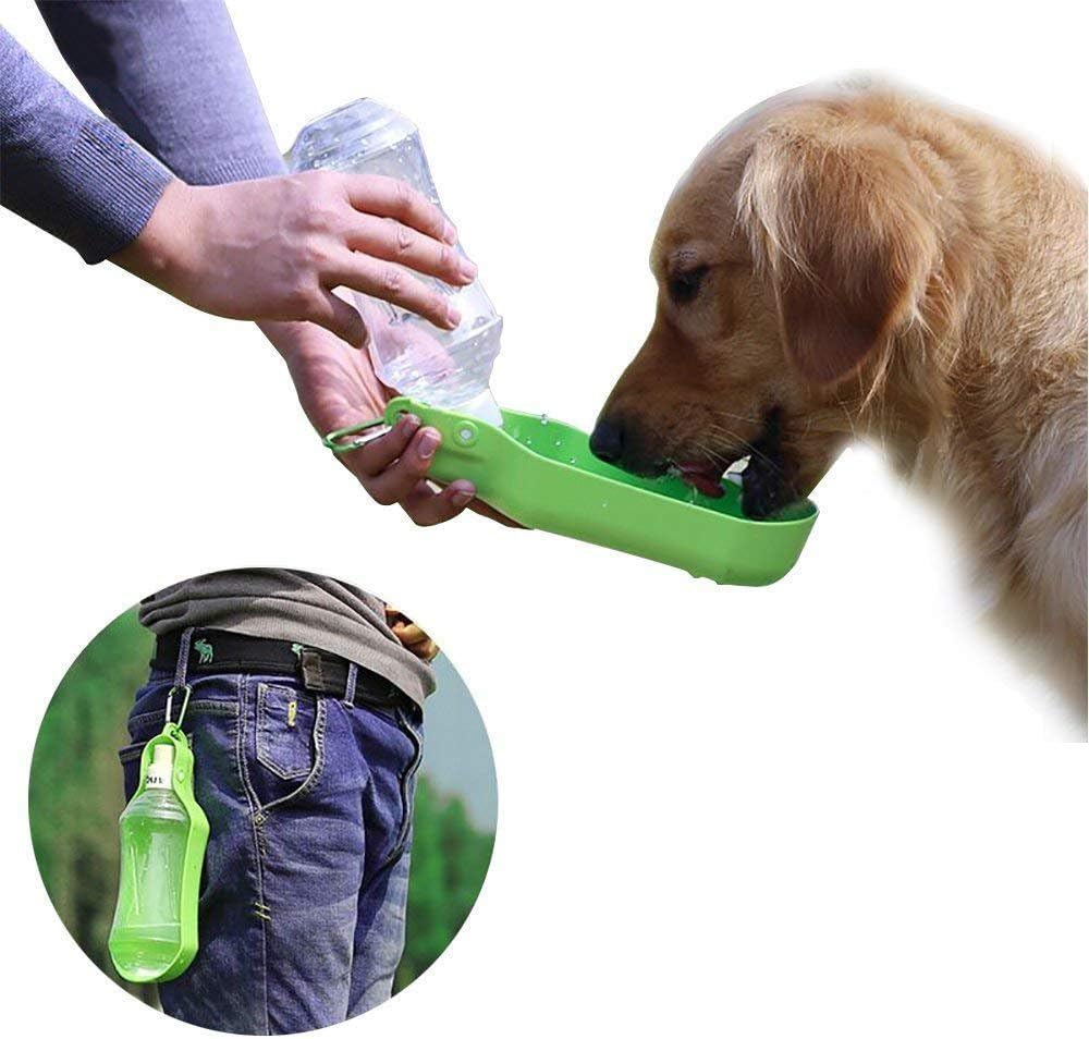 PETOU Portable Pet Travel Water Dispenser –Dog Water Bottle 17oz Outdoor