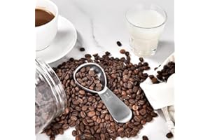 2Pcs Stainless Steel Coffee Measuring Scoops, 15ML & 30ML Short-Handle Spoons for Baking​