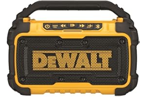 DEWALT 20V MAX* Bluetooth Speaker for Jobsite, Tool Only (DCR010)