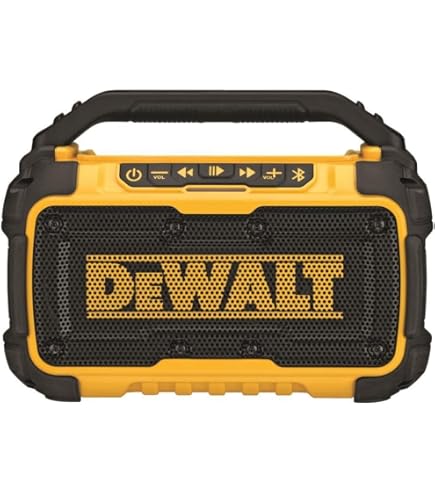 DEWALT DCR009-XJ Enceinte Compacte Bluetooth Avec Batterie Integree De 36 V Et Cable De Charge Usb C 128293