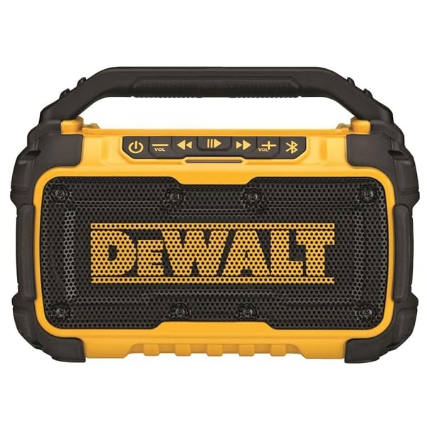 DEWALT 20V MAX BLUETOOTH SPEAKER, 100 FT RANGE,...