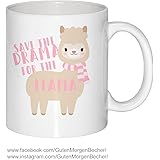 Emaille Becher Pandazessin Panda Spruch Tasse Guten Morgen