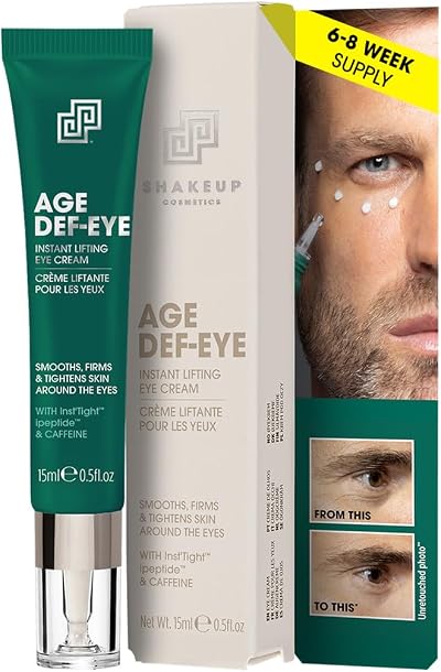 Shakeup Cosmetics Men’s Eye Cream 15ml Dark Circles Puffiness Caffeine Peptides