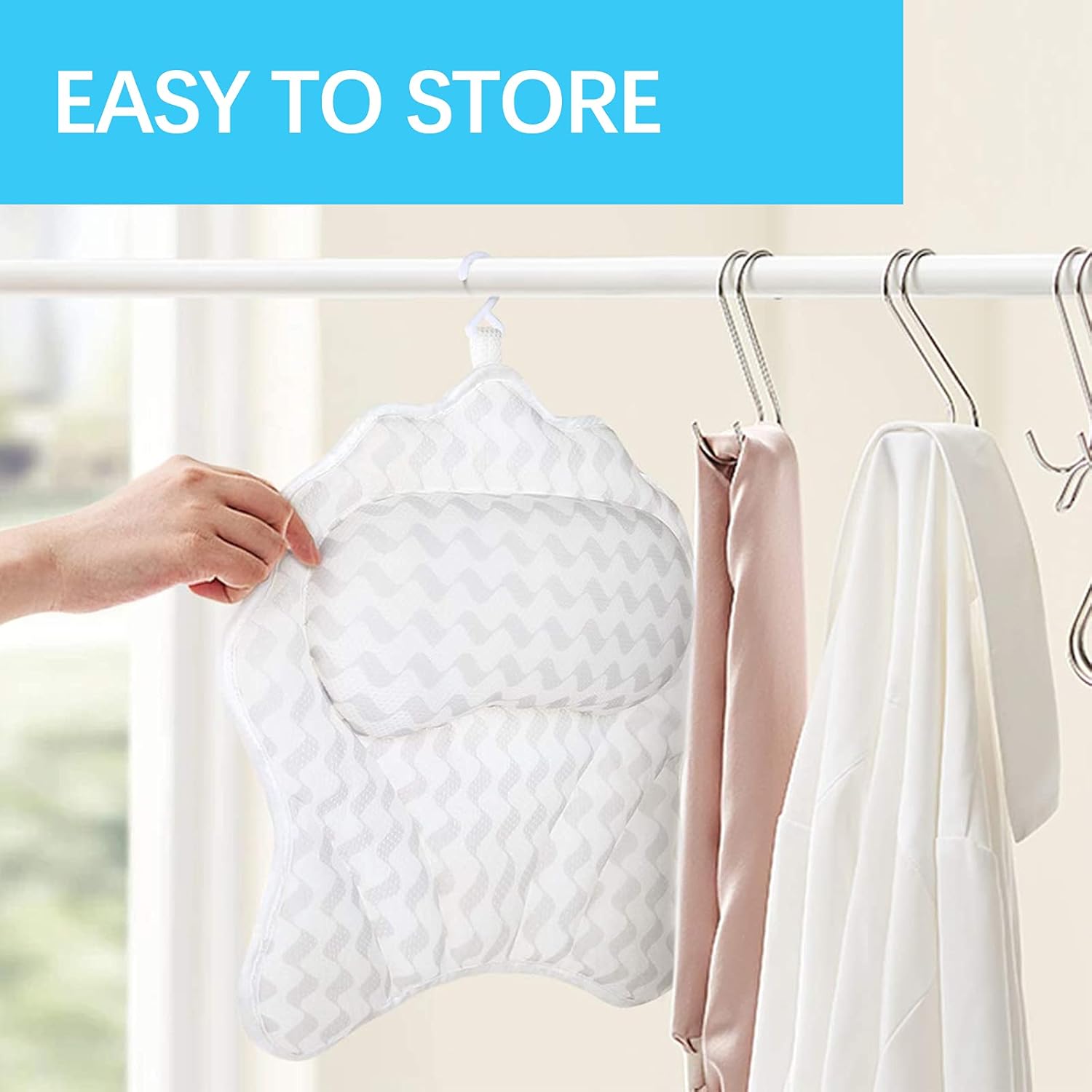 Bath Pillow, Kmeivol Bath Pillows for Tub, Luxury Bathtub Pillow for Neck, Head, Back and Shoulder Support, Breathable Soft and Comfortable Tub Pillow, Bath Pillows with Six Strong Suction Cups : Beauty