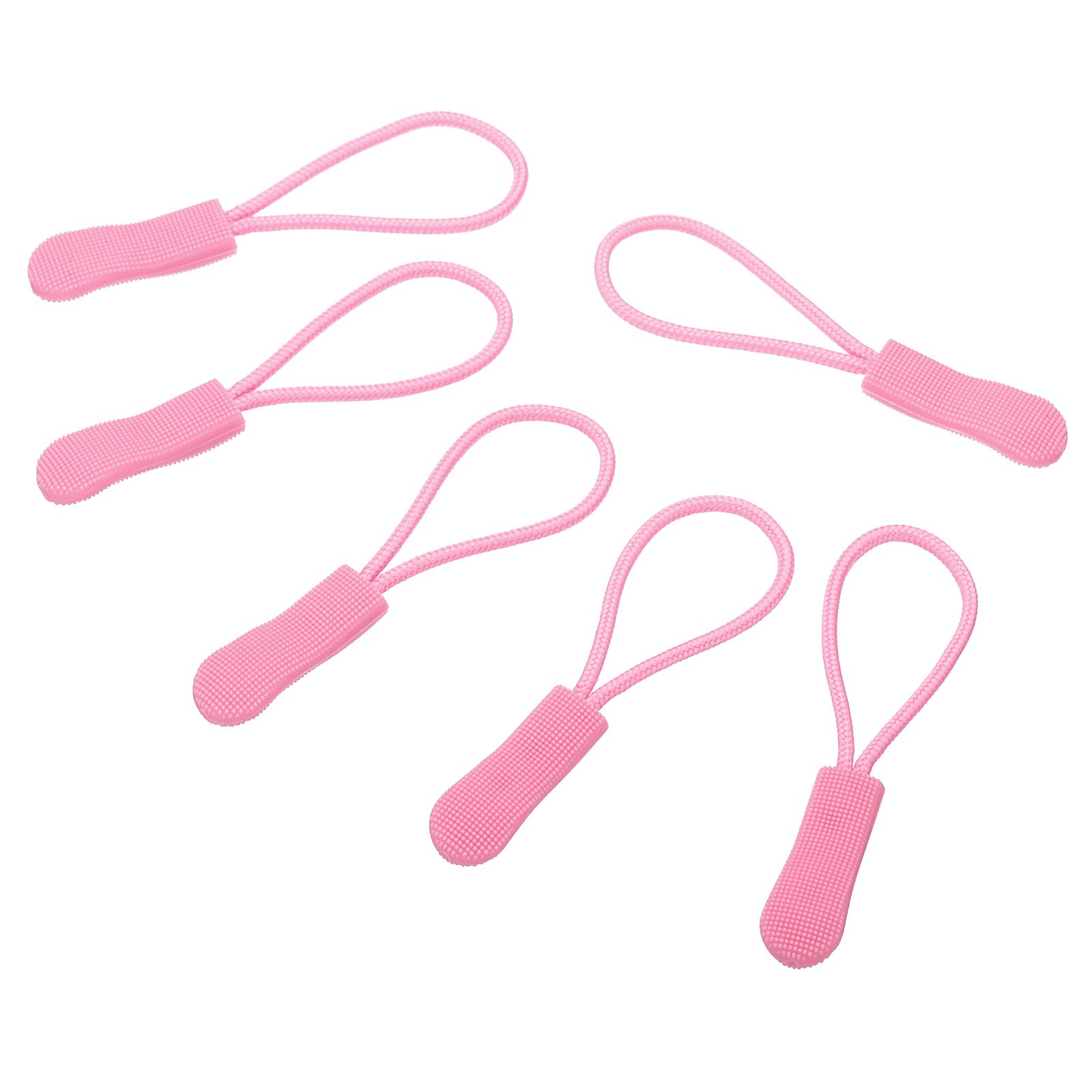 PATIKIL Zipper Pulls Replacement, 30 Pack Extension Cord Handle Fix Tab Tag Extender Fixer Puller for Luggage Backpacks Jackets, Pink