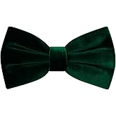 GHTIYLP Mens Velvet Bow Tie Pre-tied Bow Ties for Men Adjustable Black Bow Tie Tuxedo Velvet Bowtie for Wedding Prom Party