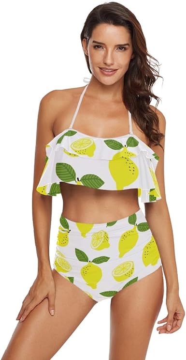 yellow and green bikini