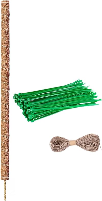 tallkeey Moss Pole Monstera Support 114cm Bendable Coco Coir Totem Pole