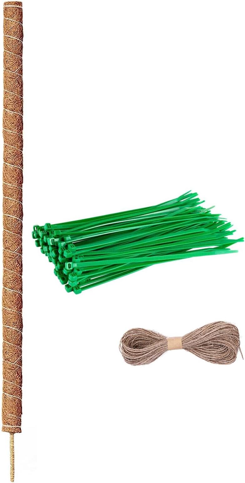 tallkeey Moss Pole Monstera Support 114cm Bendable Coco Coir Totem Pole