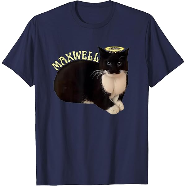 Amazon.com: Funny Spinning Cat Maxwell The Tuxedo Cat Meme T-Shirt