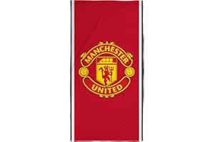 Character World Manchester United FC Official Towel | Super Soft Feel, Badge Soccer Club Design | Perfect The Home, Bath, Beach & Swimming Pool | One Size 30 x 60 Inches