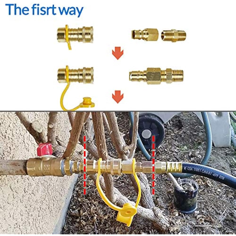 3/8 Inch Natural Gas Quick Connect Fittings, LP Propane Hose Disconnect Kit, eBay 3/8 Inch Natural Gas Quick Connect Fittings, LP Propane Hose Disconnect Kit, eBay