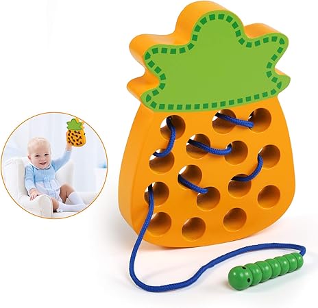 montessori threading toy