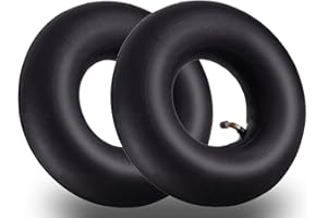 ROOZMAUSY 4.10/3.50-4 Heavy Duty Replacement Inner Tube Lawn Tire Inner Tubes for Wheelbarrows, Mowers, Hand Trucks and More 3.50-4 Tire (2-Pack)