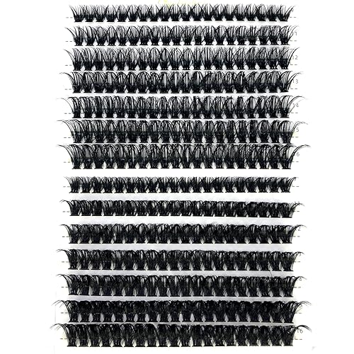 HBZGTLAD 30D/40D/50D/60D/80D Mink Eyelashes 280 Bundles Natural Eyelash extension 3D Russia Volume Individual Eyelash Cluster Makeup Tools Lashes (50D 60D-D Curl-0.07MM-MIX)