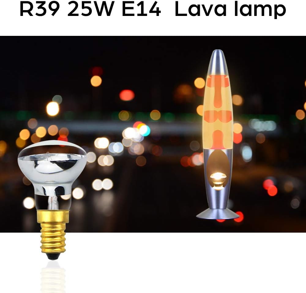 Ampoules R39 25W E14 Pour Lampe à Lave - Lot De Bulles Réflector, Culot Vis, Neuf