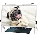 22 inch Screen Magnifier for Laptop,3D HD Screen Magnifying for Movies, Videos, and Gaming, Screen Enlarger with Adjustable Angle Design Amplifier Desktop Magnifier for Seniors Reading (White)
