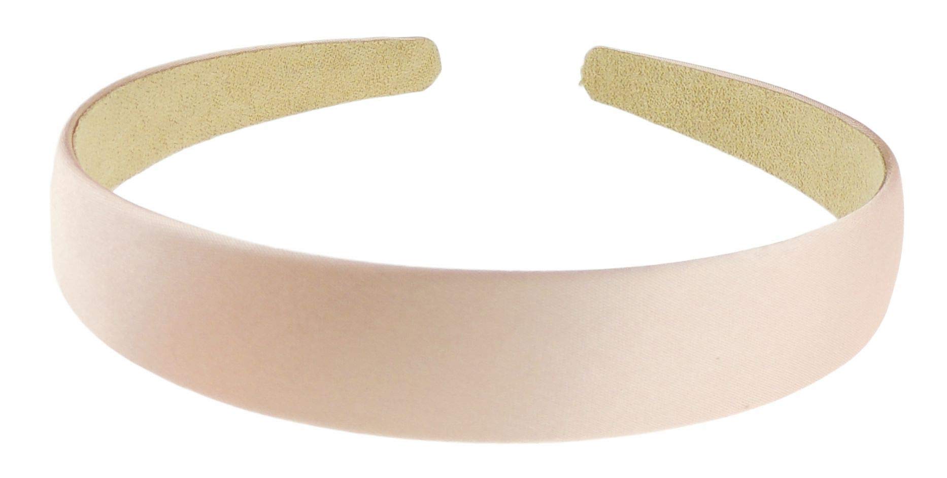 SMALL HEAD Ladies Girls 2cm Satin Wide Headband Alice Band (Baby Pink)