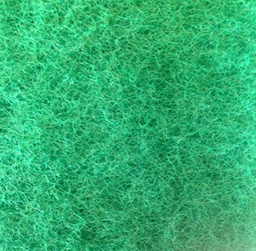 GREEN VISTA 28 INCH x 2 FOOT UNIVERSAL COARSE GREEN POND FILTER MEDIA - 2 Inch Thick Mat Traps Small and Large Debris, Improves Water Quality and Clarity - Koi Fish Friendly