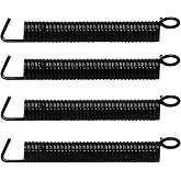 BokWin Noiseless Tremolo Springs, Black, 4 Pack | Tremolo Bridge Tension Spring, For Fender Strat/ST/Stratocaster Electric Guitar, Smooth Operation, Replacement Part