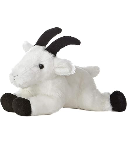 Wild Republic EcoKins Goat Plush - 12 Inch Stuffed Animal Toy Made From Recycled Bottles, Eco-Friendly Kids Gift