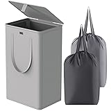 WOWLIVE 100L Laundry Hamper with Lid, Large