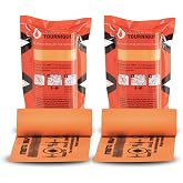 SWAT-T Tourniquet, Orange, Pack of 2 | Emergency First Aid for Massive Hemorrhage Control, Made in the USA by Safeguard Medical, Trusted by First Responders