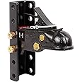 2-5/16 in Heavy Duty Cast Adjustable Trailer Coupler 15000LBS Capacity Channel-Mount with 5-Position Adjustable Channel Bracket