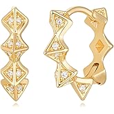 MYEARS Women Earrings Gold Huggie Hoop 14K Small Simple Hypoallergenic Everyday Jewelry