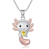 PROESS Axolotl Necklace for Women Daughter Sterling