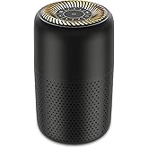 Vhoiu Small Air Purifiers for Bedroom Home Dorm Up to 600 sqft,20 dB Quiet Desktop Air Purifier With Night Light,H13 HEPA Filter,For Smoke Pets Dander Hair Filter,For Apartment Kitchen