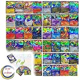 (100 Pieces)Pokemon TCG Cards By Pegasus Cards: Pack Of 80 Pokemon EX Cards & 20 MEGA Cards For Trading Card Games – Great Gift of The New Pokemon Cards For Pokemon Card Strategy Games for boys, girls