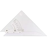 Pacific Arc Professional Adjustable Triangle Clear With Inking Edge 10"