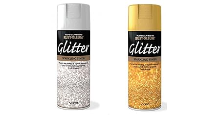 Rust-Oleum Partikel Glitter-Spray Gold und Silber glänzend, 400 ml