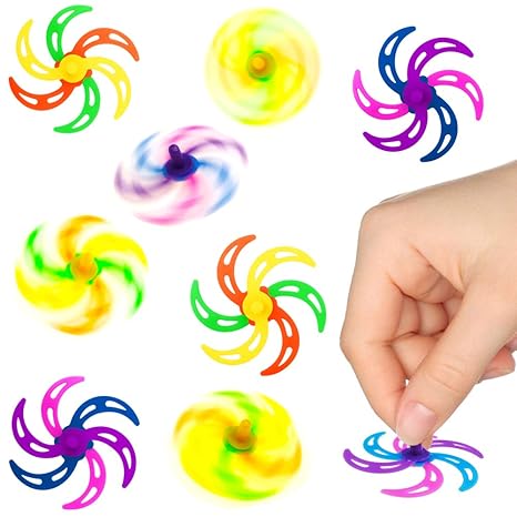 German Trendseller ® - 12 x Rotation Kreisel - Twist and Fun ? toller Dreh-Effekt ? Mitgebsel ? Kindergeburtstag ? 12 Stück
