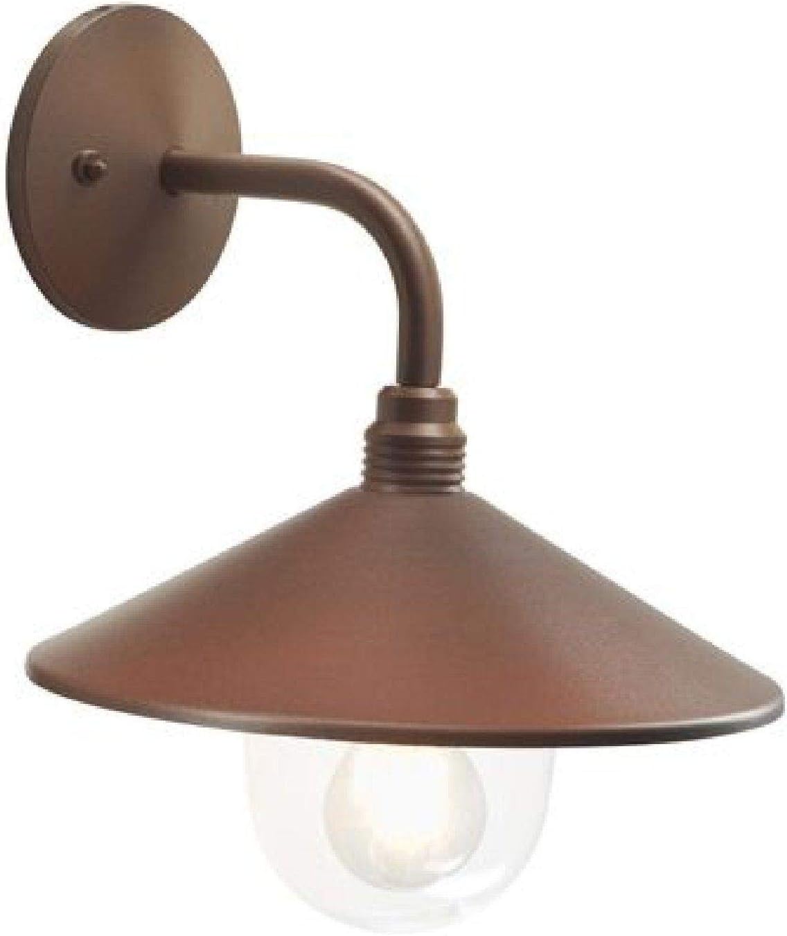 Sovil Applique 'Spectre' 60 w - cm 29 x 33 x 13 corten, Transparent