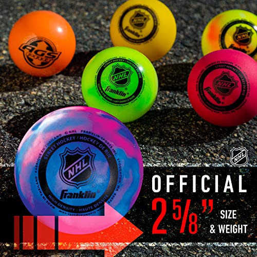 Franklin Sports NHL Street Hockey Balls No Bounce Outdoor Street