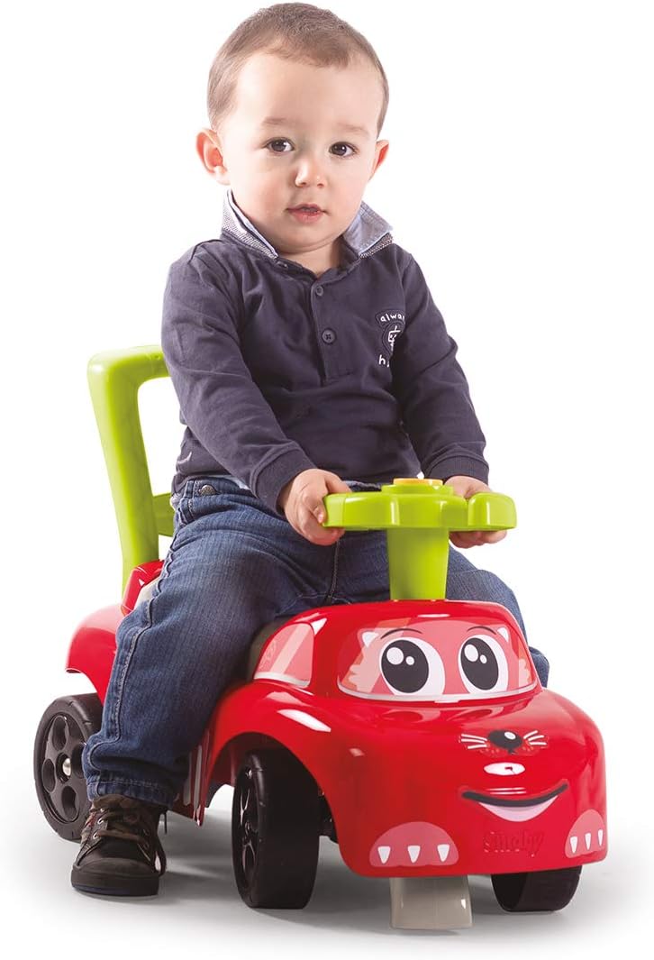 Smoby Porteur Auto Balade Electronique Fonction Bascule Et Trotteur Evolutif Pour Enfant Des 6 Mois Coffre A Jouets Klaxon 7618 Amazon Fr Jeux Et Jouets