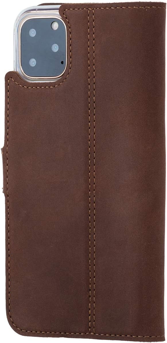 SURAZO Leather Wallet Mobile Phone Case Compatible with iPhone 11 Pro Max, Flip & Fold Smartphone Case with Stand - Image 3