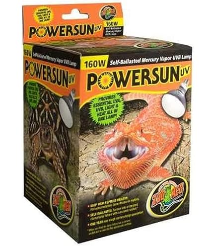 Amazon.com: Zoo Med PowerSun UV Mercury Vapor Lamps 160 Watts (2