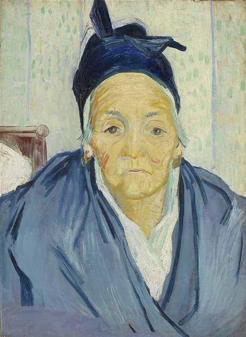 Amazon Co Jp Van Gogh アルルの老婆an Old Woman Of Arles 油絵 キャンバス 木枠なし 50x70 Cm 人物 絵画 複製画 印刷 美術品 壁掛け Home Kitchen