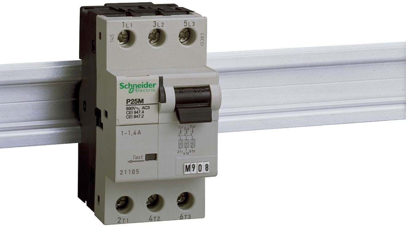 Schneider Electric 21109 Circuit Breaker Motor P25 M 10 A, 3 P 3d, Unit of Disconnection termomagnética