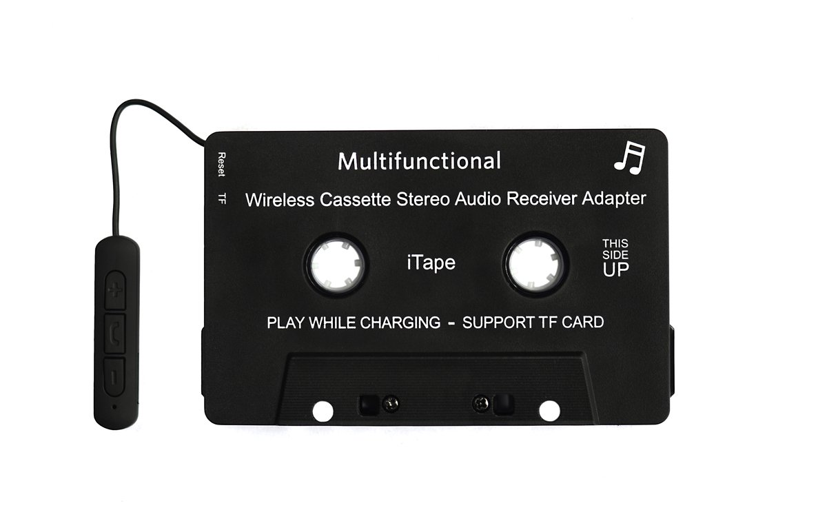 iTape Cassette Adapter Car Bluetooth Audio Receiver with TF Card