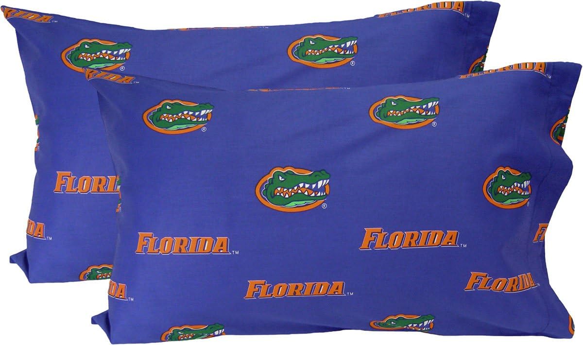 Amazon Com Florida Gators Royal Blue Standard Pillow Case Home