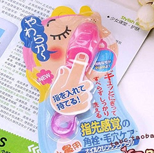 image for YOYOSTORE 1 Pc Silicone Cleanser Scrub Finger Design Nose Face Pore Cl