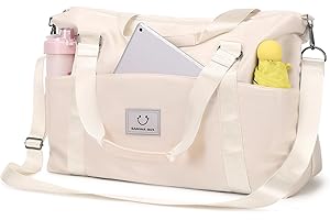 MUSEVOS Gym bag for Women, Travel Duffel Bags with Trolley Sleeve, Weekender Overnight Bag, Carry on Tote Bag Dance Bag