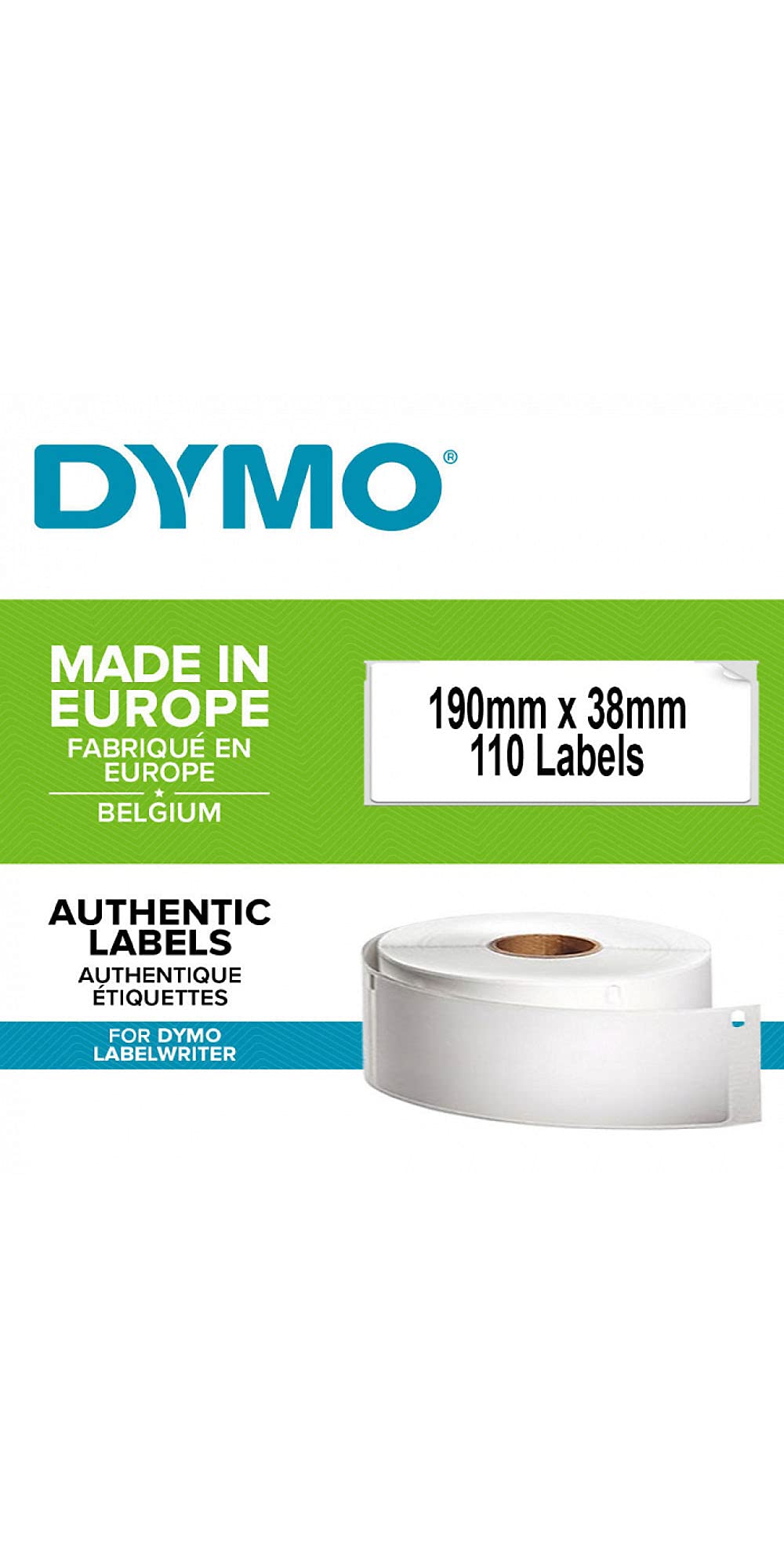 Dymo S0722470 LabelWriter Labels, 38 x 190 mm, white