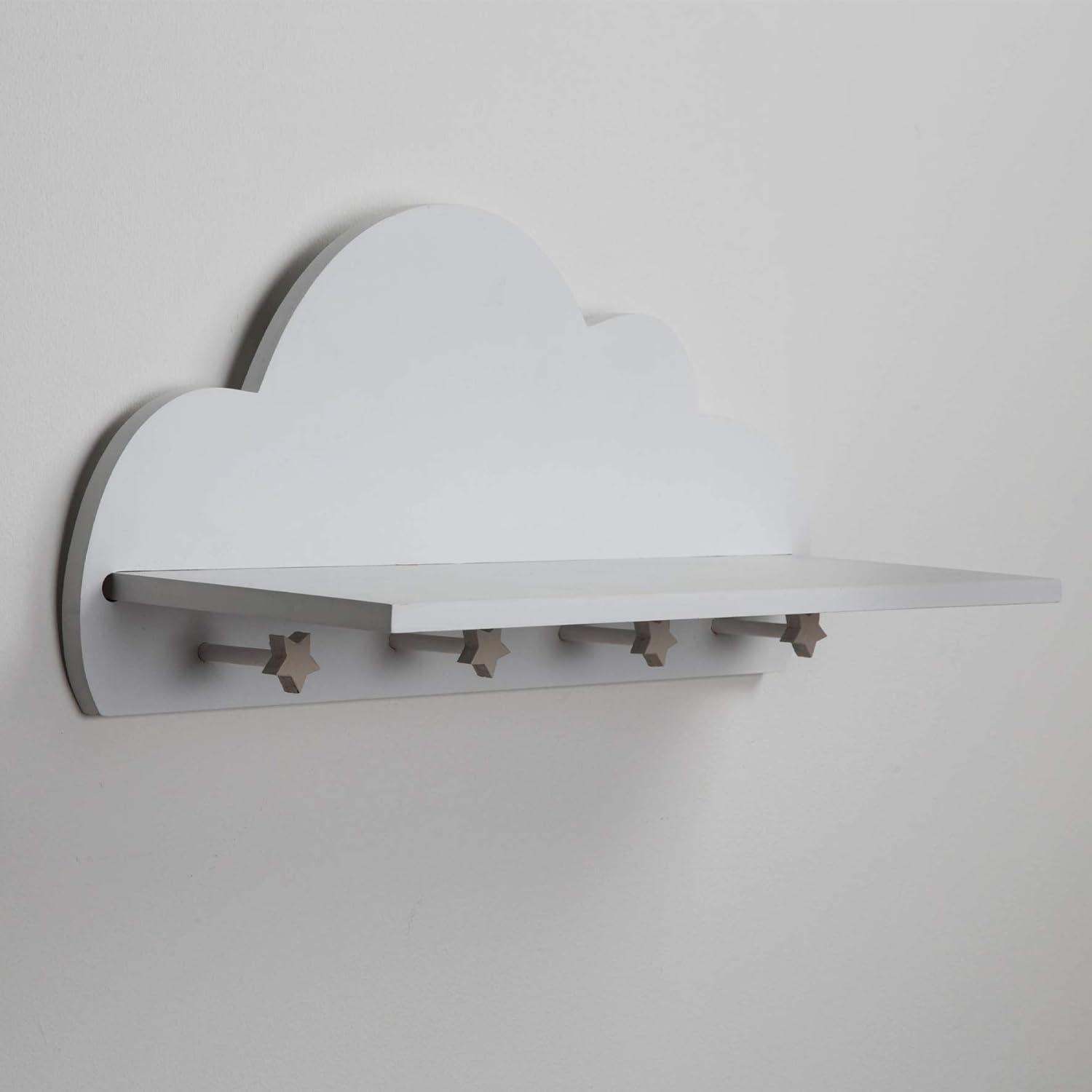 shelf with hooks nursery