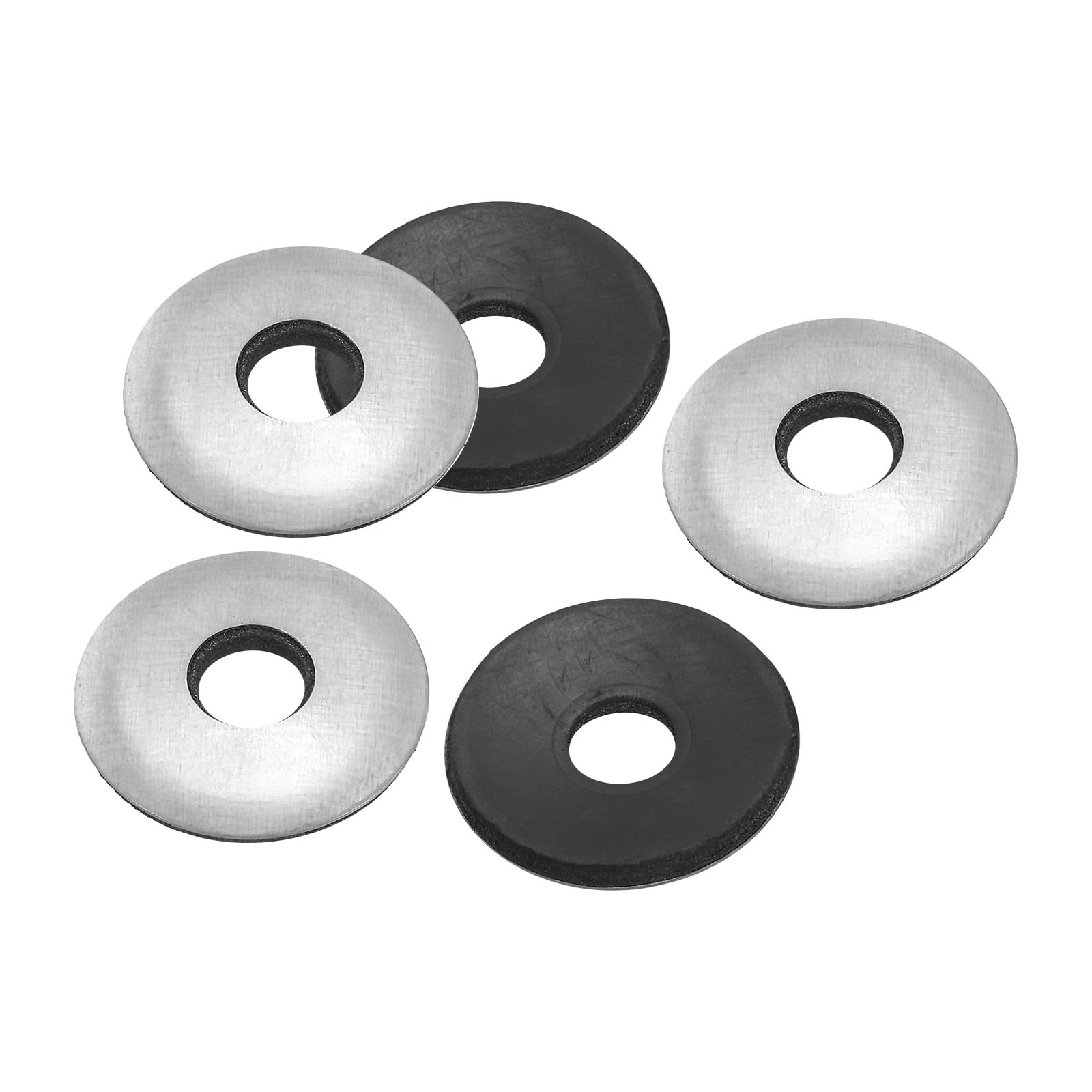 PATIKIL 5/16"x1" EPDM Bonded Sealing Washers, 100 Pieces Galvanized Neoprene Rubber Backed Screw Gasket for Industrial Home Machinery Ships Roof โ image 1